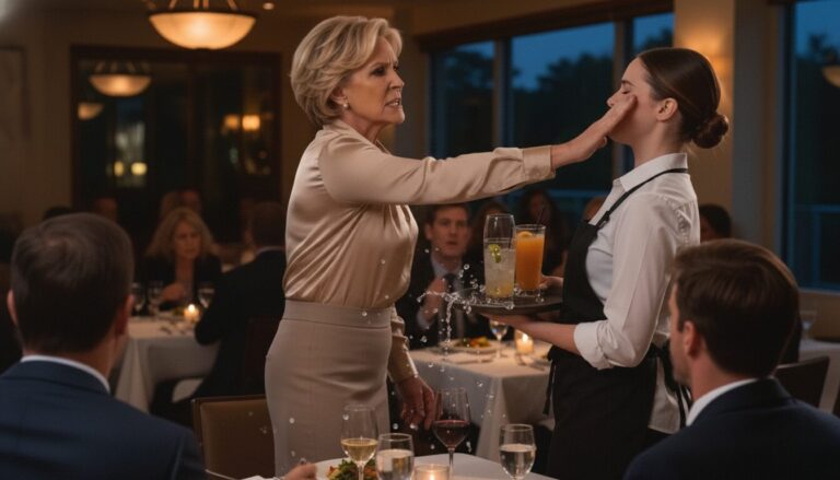 She slapped the waitress… She didn’t know she just hit the OWNER.